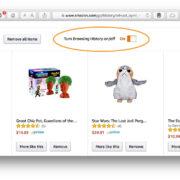 how to see your product viewing history on amazon