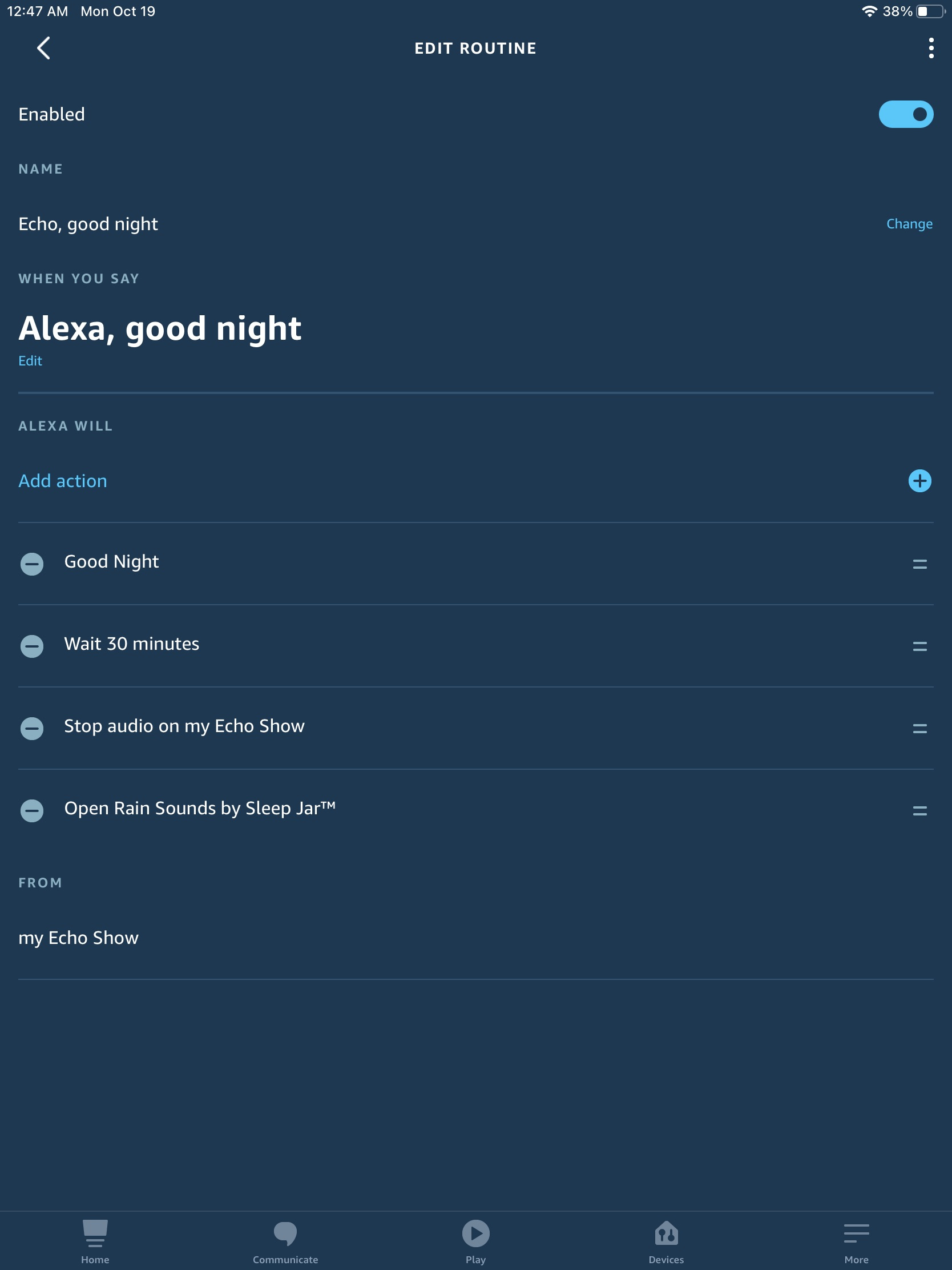 how to set up and use the alexa sleep timer