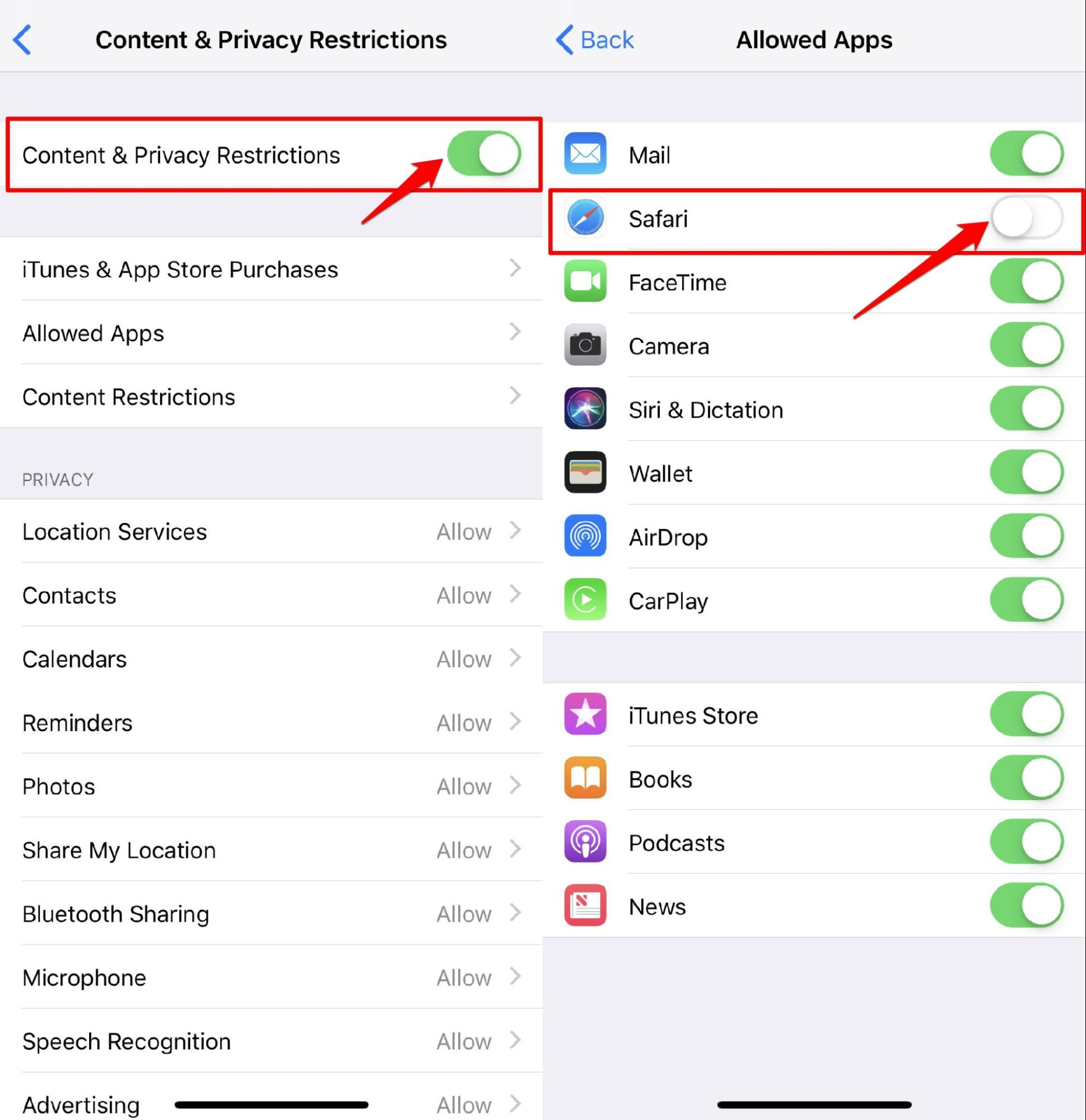 how to stop safari from launching apps on iphone and ipad