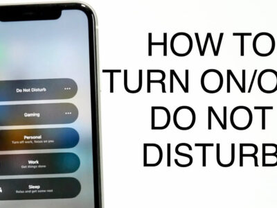 how to turn off do not disturb mode on iphone