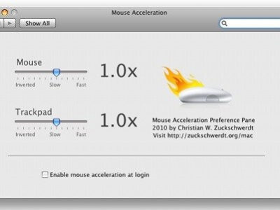 how to turn off mouse acceleration on mac