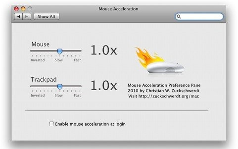 how to turn off mouse acceleration on mac