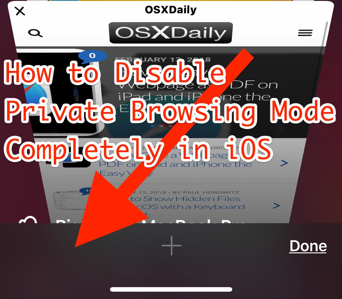 how to turn off private browsing mode on ipad