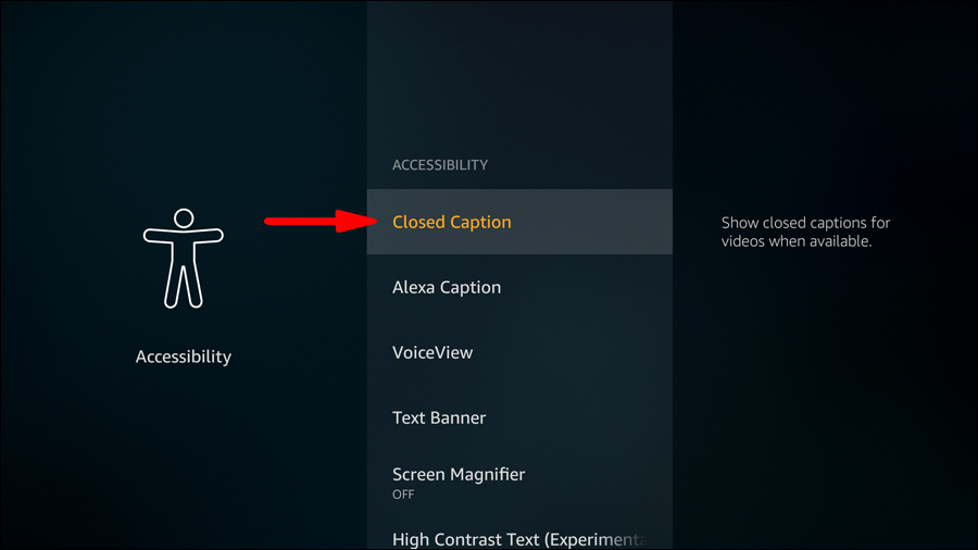 how to turn off subtitles closed captions on fire stick