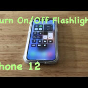 how to turn off the flashlight on an iphone 12