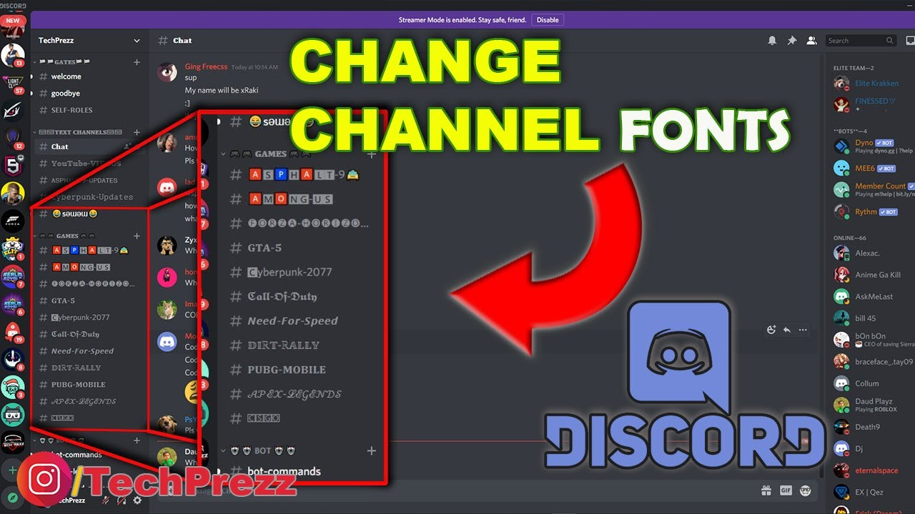 how to use different fonts on discord