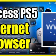 how to use the ps5 web browser