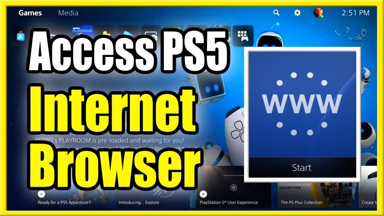 how to use the ps5 web browser