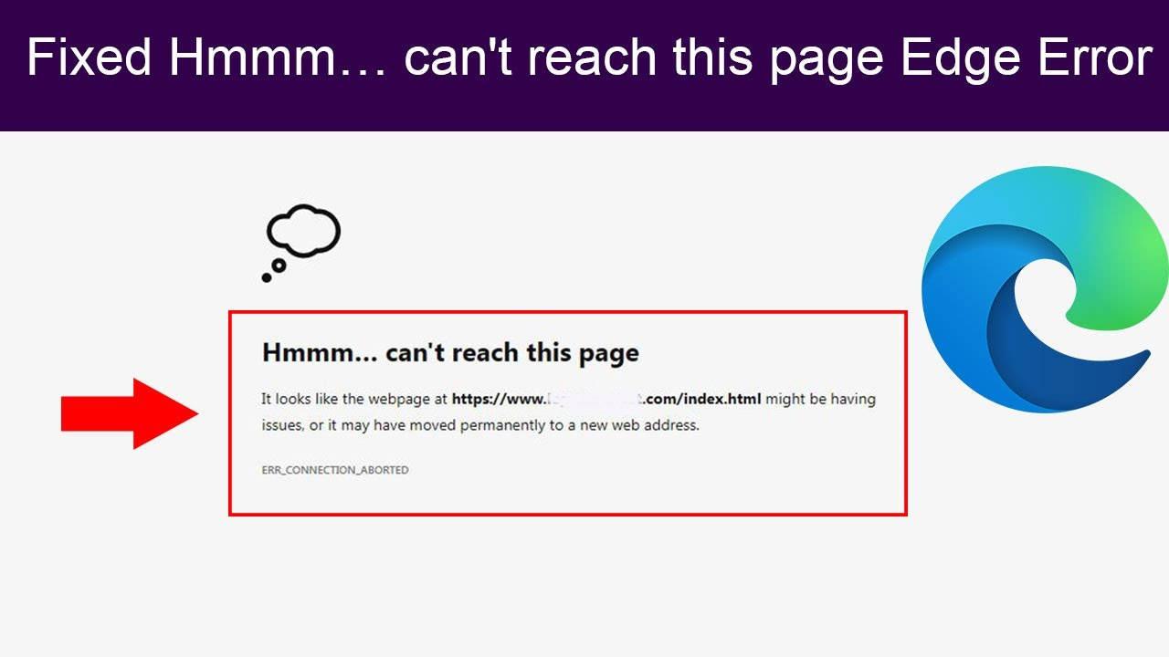 ways to fix the cant reach this page error on microsoft edge