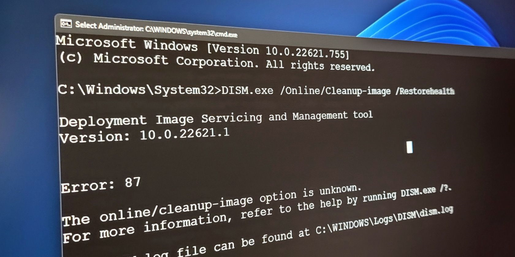ways to fix the dism error 87 on windows 10 11